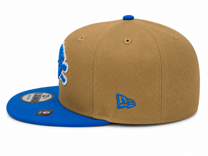 NEW ERA DETROIT LIONS TAN/BLUE 9FIFTY SNAPBACK CAP