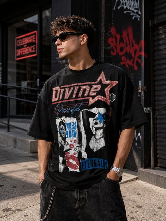 ROKU STUDIO MEN FLY AGIAN DROP SHOULDER TEE