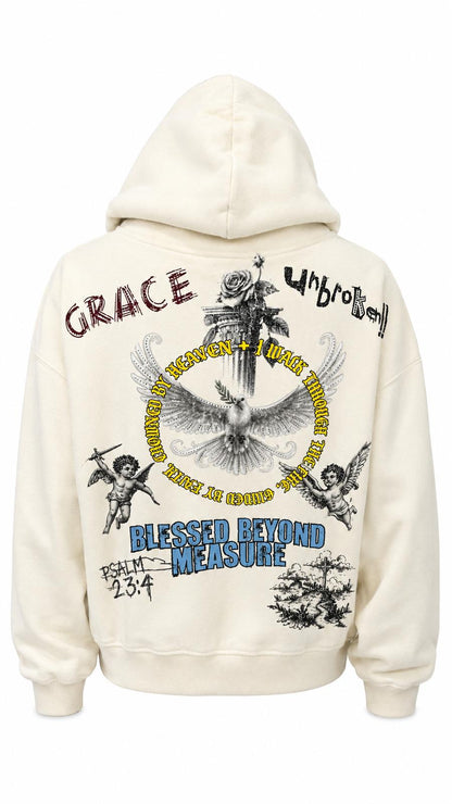 ROKU STUDIO WOMEN RISE ABOVE FADED CROPPED PULL OVER HOODIE(RKC482167)