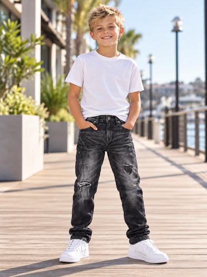 EVOLUTION KIDS TUMBLE WASH STRAIGHT DENIM PANT