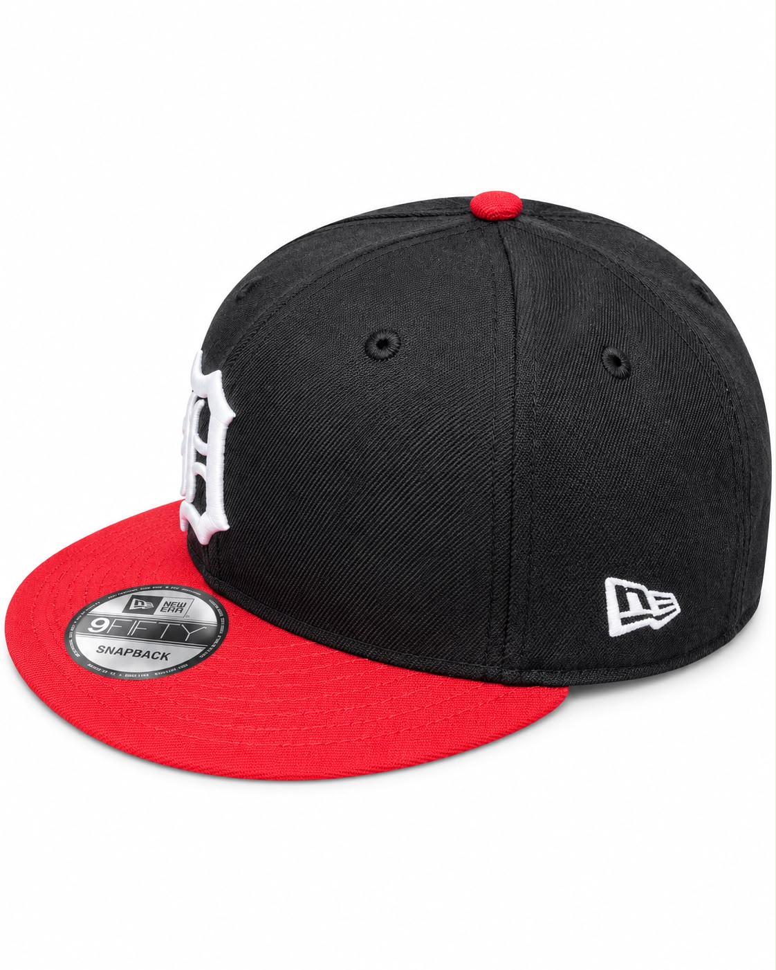 NEW ERA DETROIT TIGERS BLACK SCARLET 9FIFTY SNAPBACK CAP