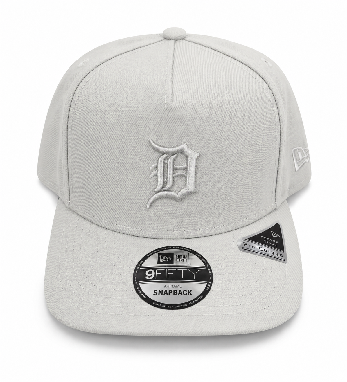 NEW ERA DETROIT TIGERS LIGHT GRAY 9FIFTY A-FRAME SNAPBACK CAP