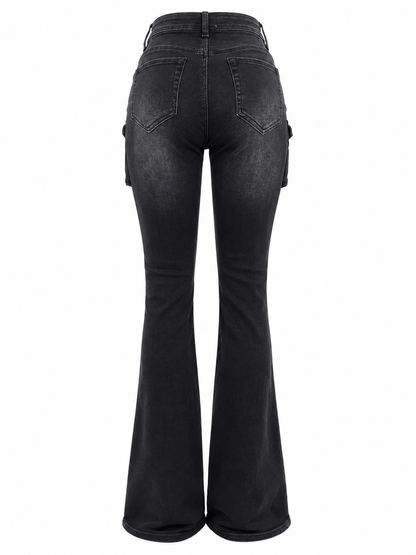 REDFOX WOMEN STACKED JEANS W/MULTI POCKETS (PA1526)