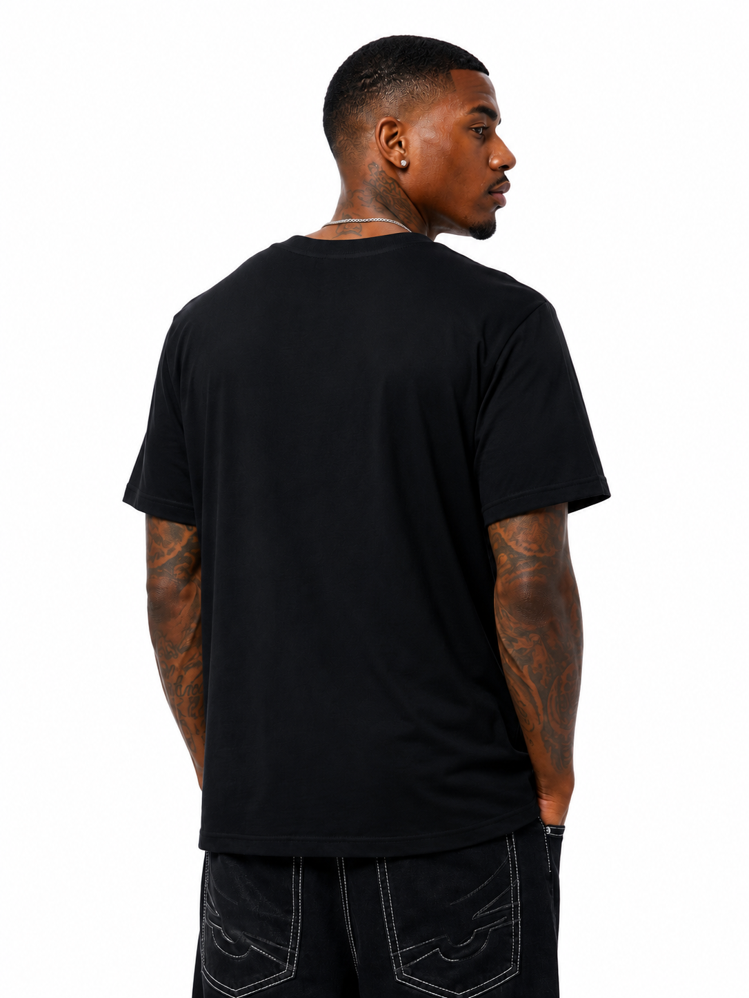 TRUE RELIGION MEN'S CHECKERED BUDDHA TEE (110316)