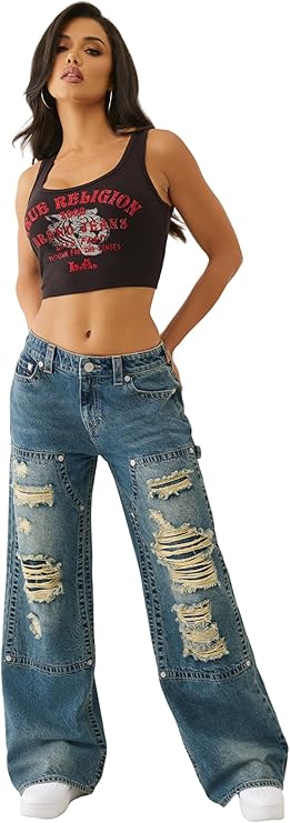 TRUE RELIGION WOMEN'S BPBBI CARPENTER BAGGY JEAN (209410)