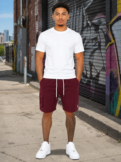 MAKOBI ADORNI NYLON CARGO SHORTS