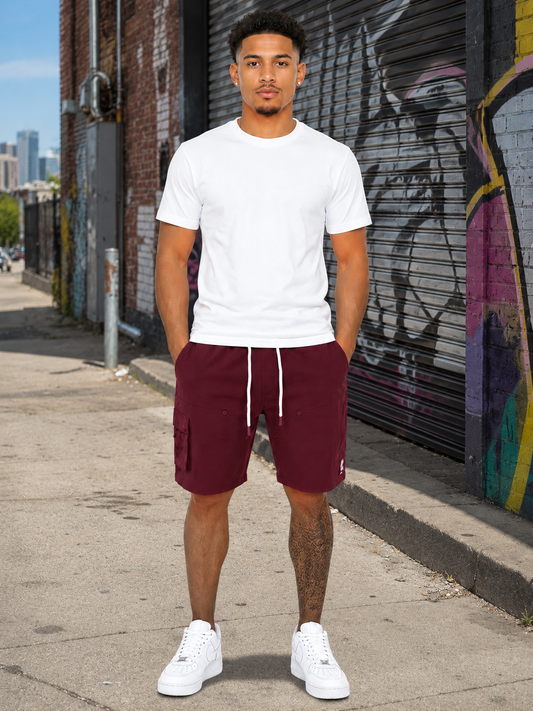 MAKOBI ADORNI NYLON CARGO SHORTS