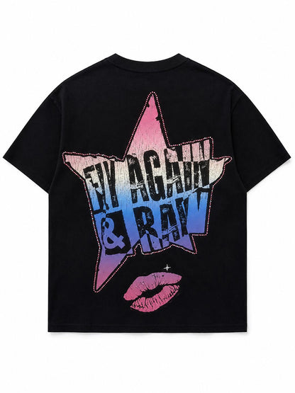 ROKU STUDIO MEN FLY AGIAN DROP SHOULDER TEE