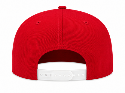 NEW ERA DETROIT LIONS SCARLET/WHITE 9FIFTY SNAPBACK CAP
