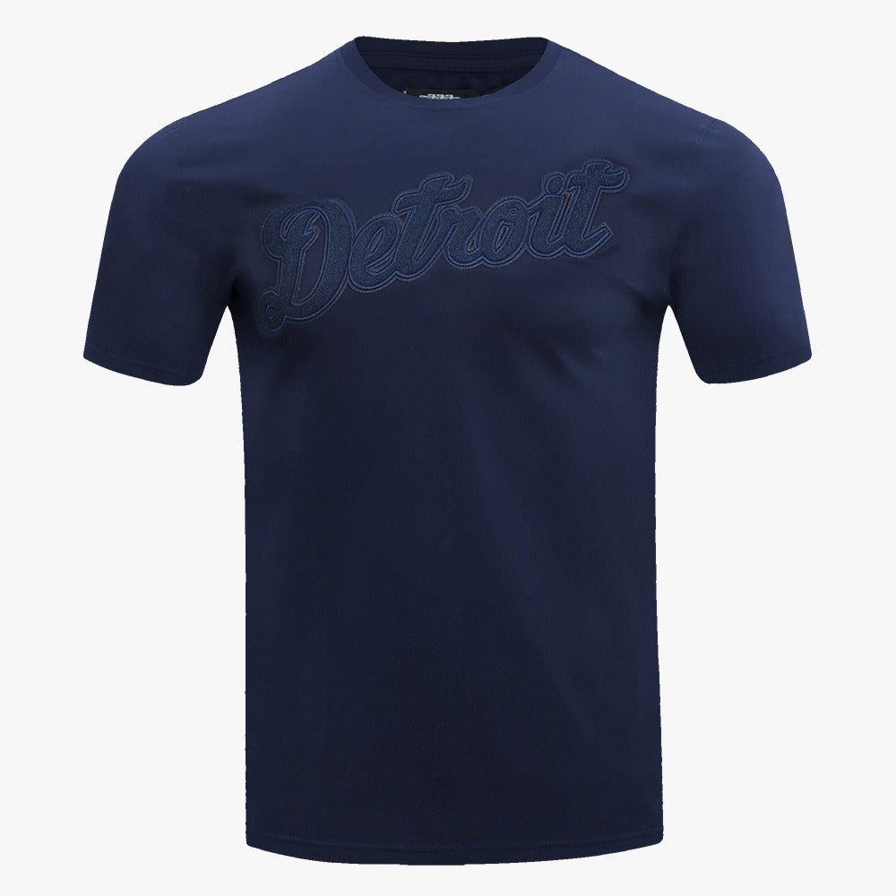 PRO STANDARD DETROIT TIGERS TRIPLE TONAL SJ TEE, MIDNIGHT NAVY