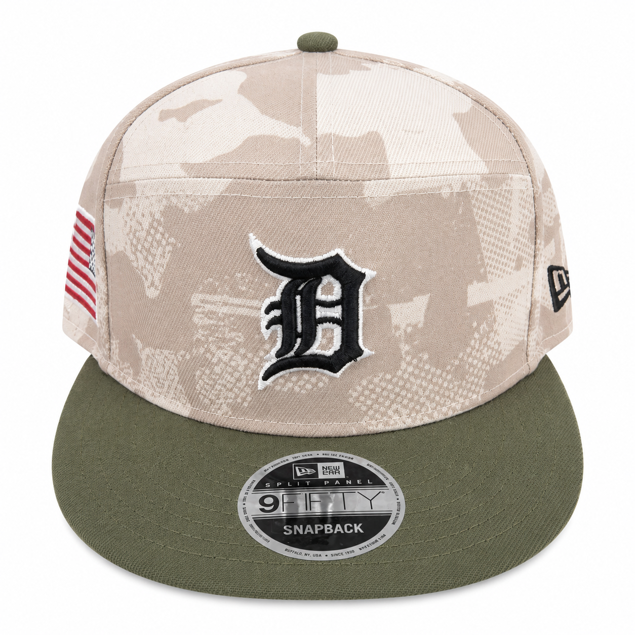 NEW ERA DETROIT TIGERS ARMED FORCES DAY 9FIFTY SNAPBACK CAP