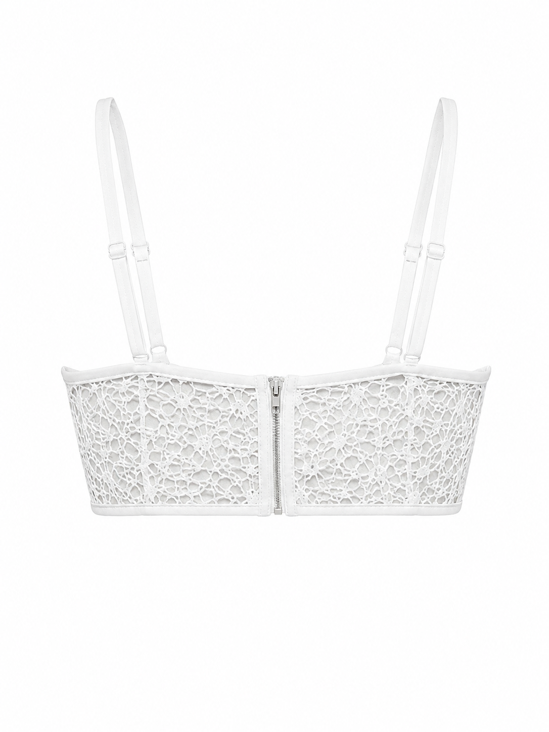 HOT & DELICIOUS WOMEN RIBBED LACE CORSET TOP