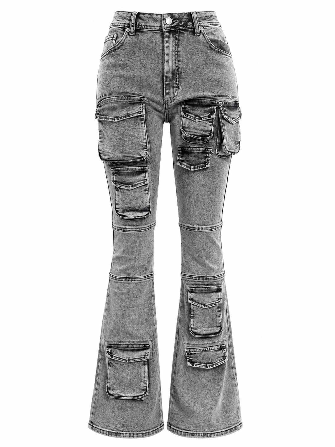 REDFOX WOMEN STACKED JEANS W/MULTI POCKETS (PA1526)