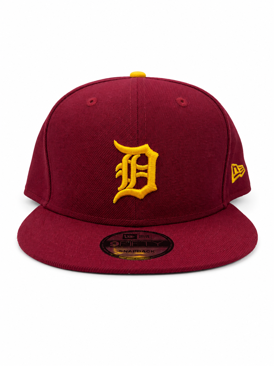 NEW ERA DETROIT TIGERS CARDINAL/GOLD 9FIFTY SNAPBACK CAP