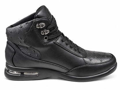 SIO LUXE OSTRICH EMBOSSED AIR HIGH TOP SNEACKERS (CULLEN-000)