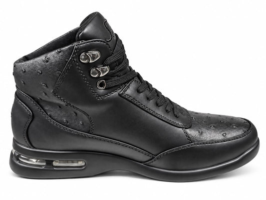 SIO LUXE OSTRICH EMBOSSED AIR HIGH TOP SNEACKERS (CULLEN-000)