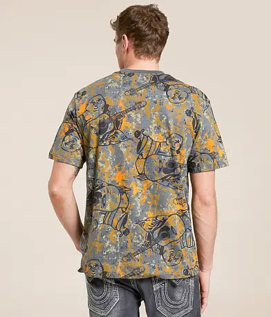 TRUE RELIGION MEN'S BUDDHA CAMO TEE