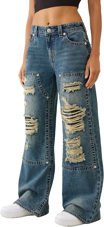 TRUE RELIGION WOMEN'S BPBBI CARPENTER BAGGY JEAN (209410)