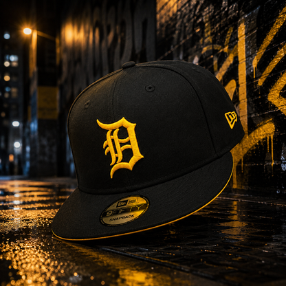 NEW ERA DETROIT TIGERS BLACK/GOLD 9FIFTY SNAPBACK CAP