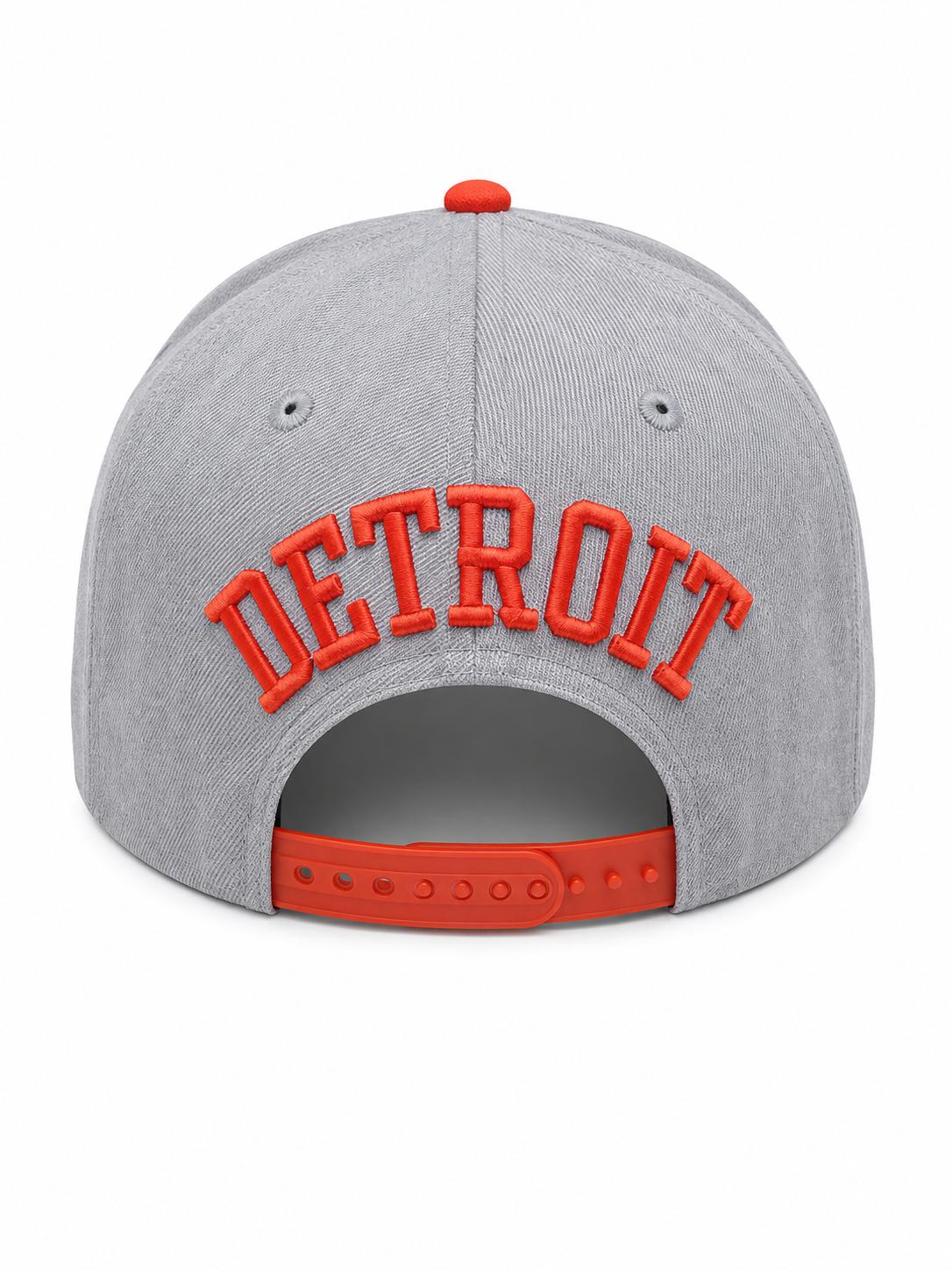 NEW ERA DETROIT TIGERS LT.GRAY/ORANGE BRIM 9FIFTY SNAPBACK CAP