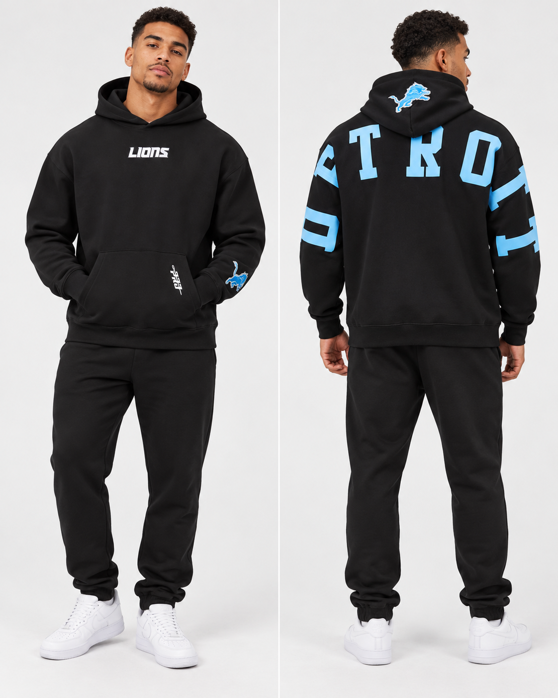 PRO STANDARD DETROIT LIONS WINGSPAN M DROP SHOULDER FLC PO HOODIE (FDL5410525)