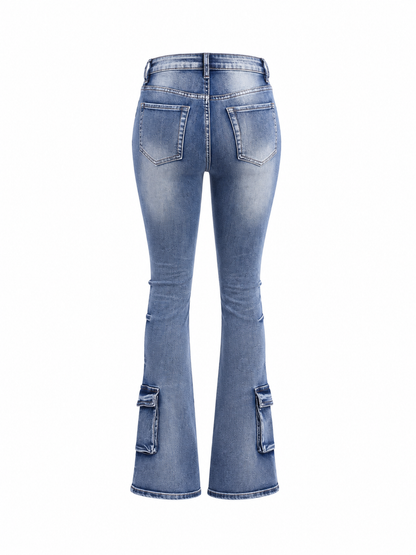 AMERICAN BAZI 8PKT STACKED CARGO JEAN