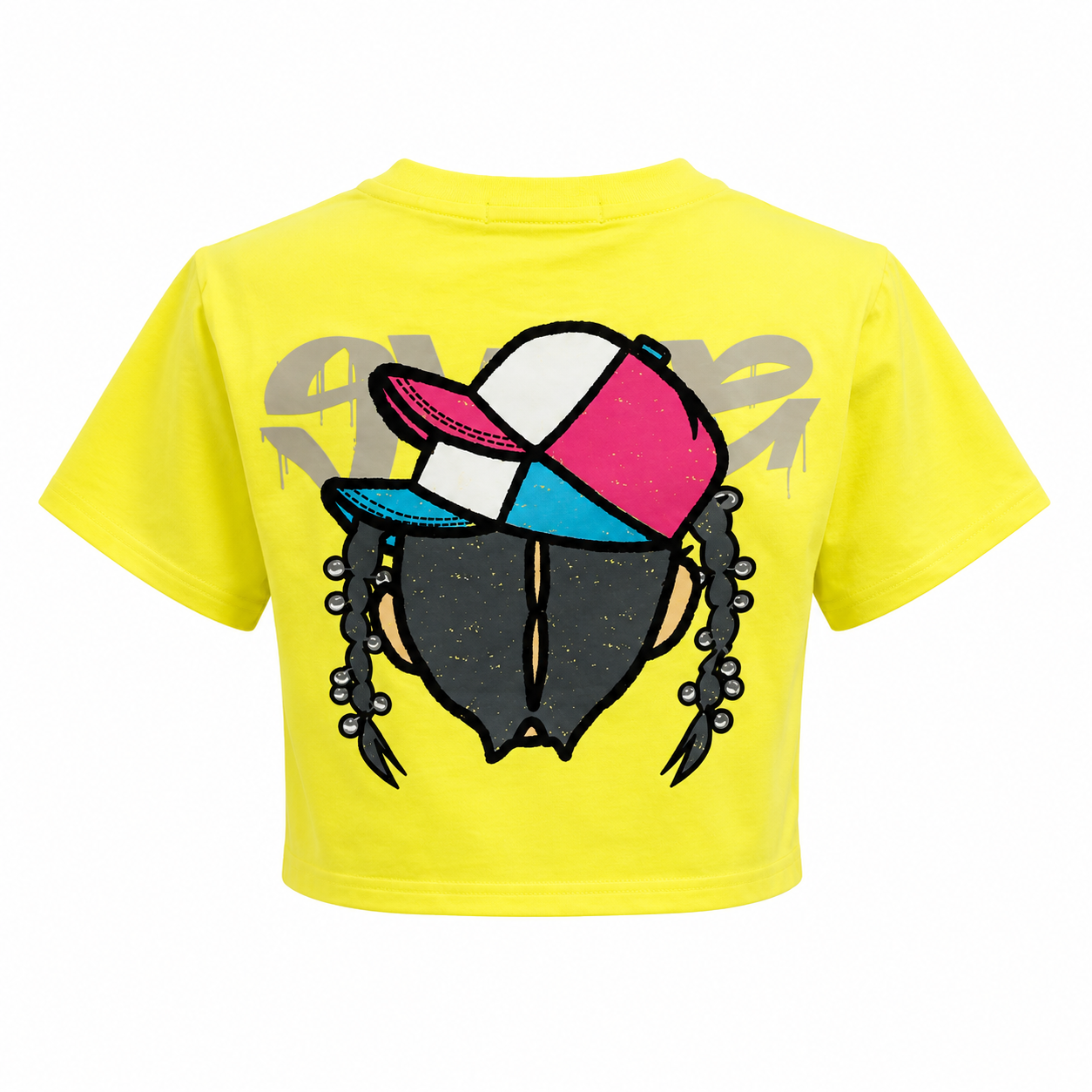 REDFOX WOMEN'S "BUBBLE POP BLING" CROP TEE