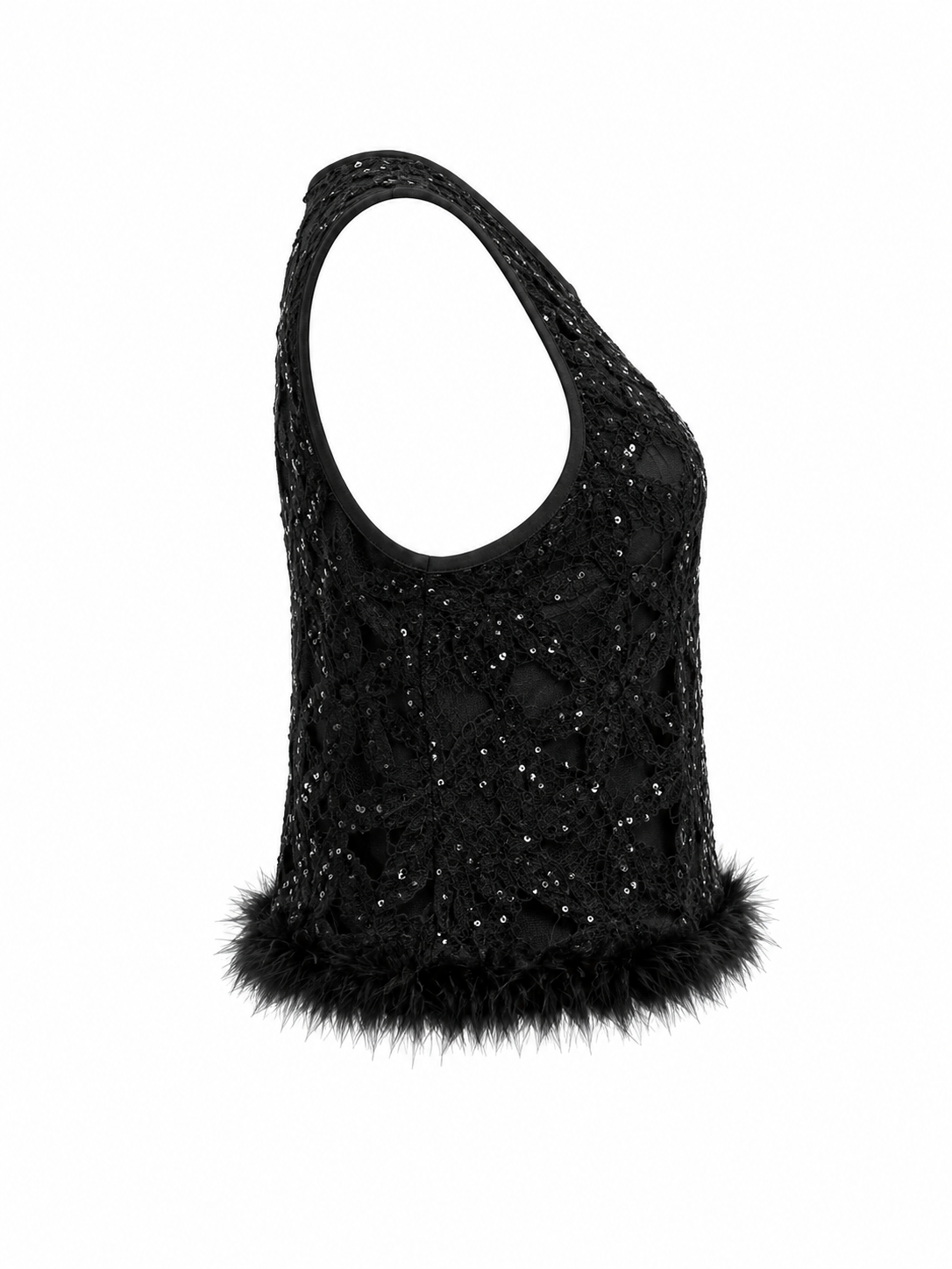 HOT & DELICIOUS WOMEN FEATHERED ELEGANCE TOP