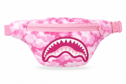 SPRAYGROUND PINK CAMO FAUX FUR SAVVY CROSSBODY (B6872)