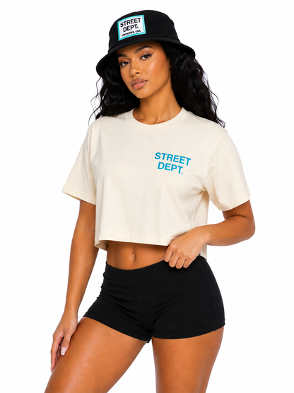 STREET DEPT TRENCHES WOMEN'S CROP TEE