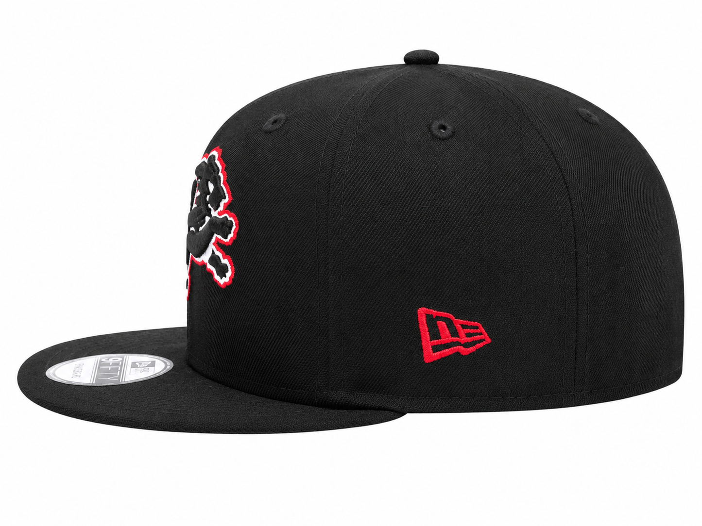 NEW ERA DETROIT LIONS BLACK/WHITE/RED 9FIFTY SNAPBACK CAP