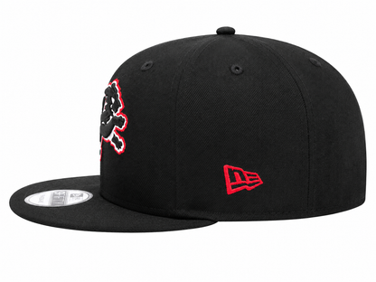 NEW ERA DETROIT LIONS BLACK/WHITE/RED 9FIFTY SNAPBACK CAP