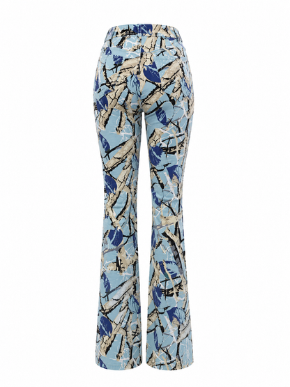 REDFOX TWILL HUNTER WOMEN STACKED JEANS W/RHINESTONES
