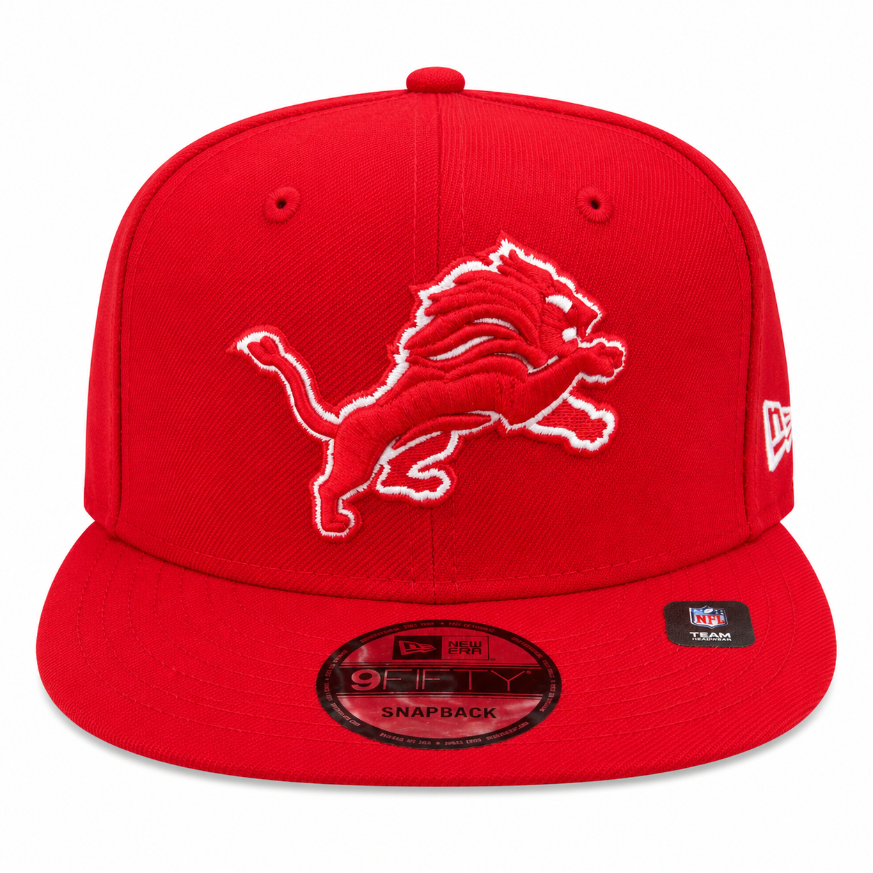 NEW ERA DETROIT LIONS SCARLET/WHITE 9FIFTY SNAPBACK CAP