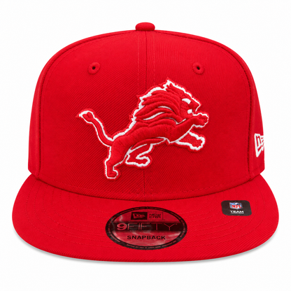 NEW ERA DETROIT LIONS SCARLET/WHITE 9FIFTY SNAPBACK CAP