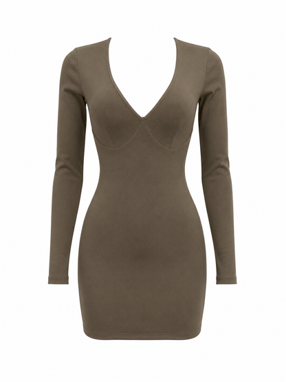 HOT & DELICIOUS WOMEN LUXE CONTOUR MINI DRESS