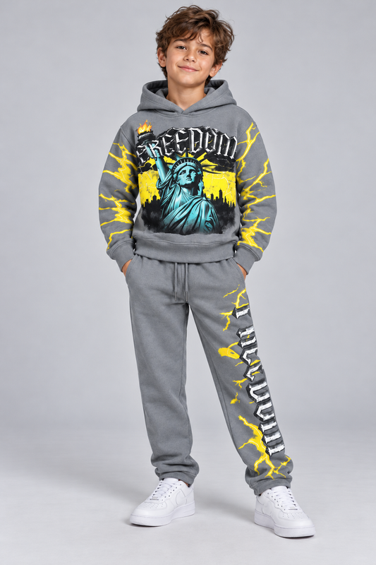 EVOLUTION KIDS STATUE FREEDOM FLEECE SET