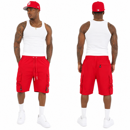M633 MAKOBI COLTON NYLON SPANDEX CARGO SHORTS