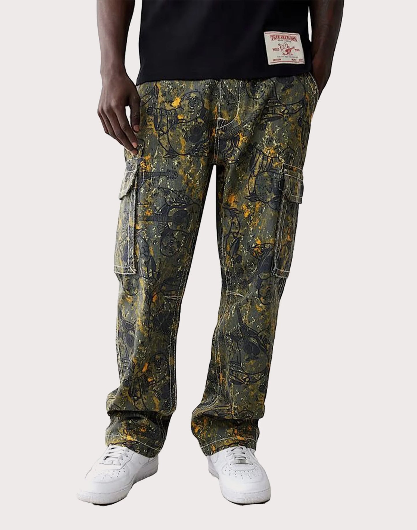 TRUE RELIGION MEN'S BUDDHA CAMO BIG T CARGO PANT (109075)