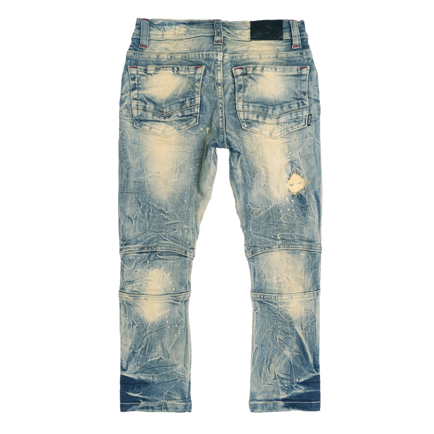 B1786 Makobi Rick Biker Kids Jeans - Dirt