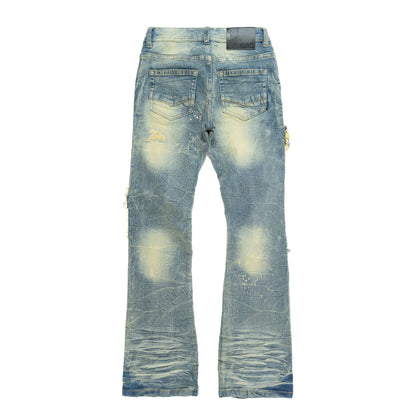 MAKOBI B1968 "KIDS" Cesare Stacked Jeans - Dirt