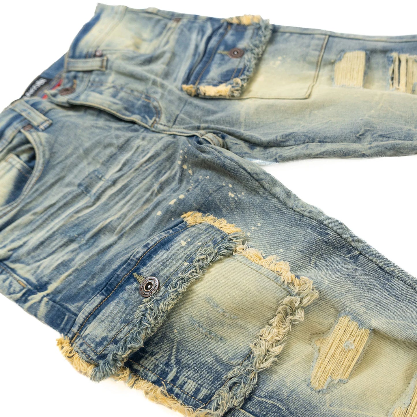 MAKOBI B1968 "KIDS" Cesare Stacked Jeans - Dirt