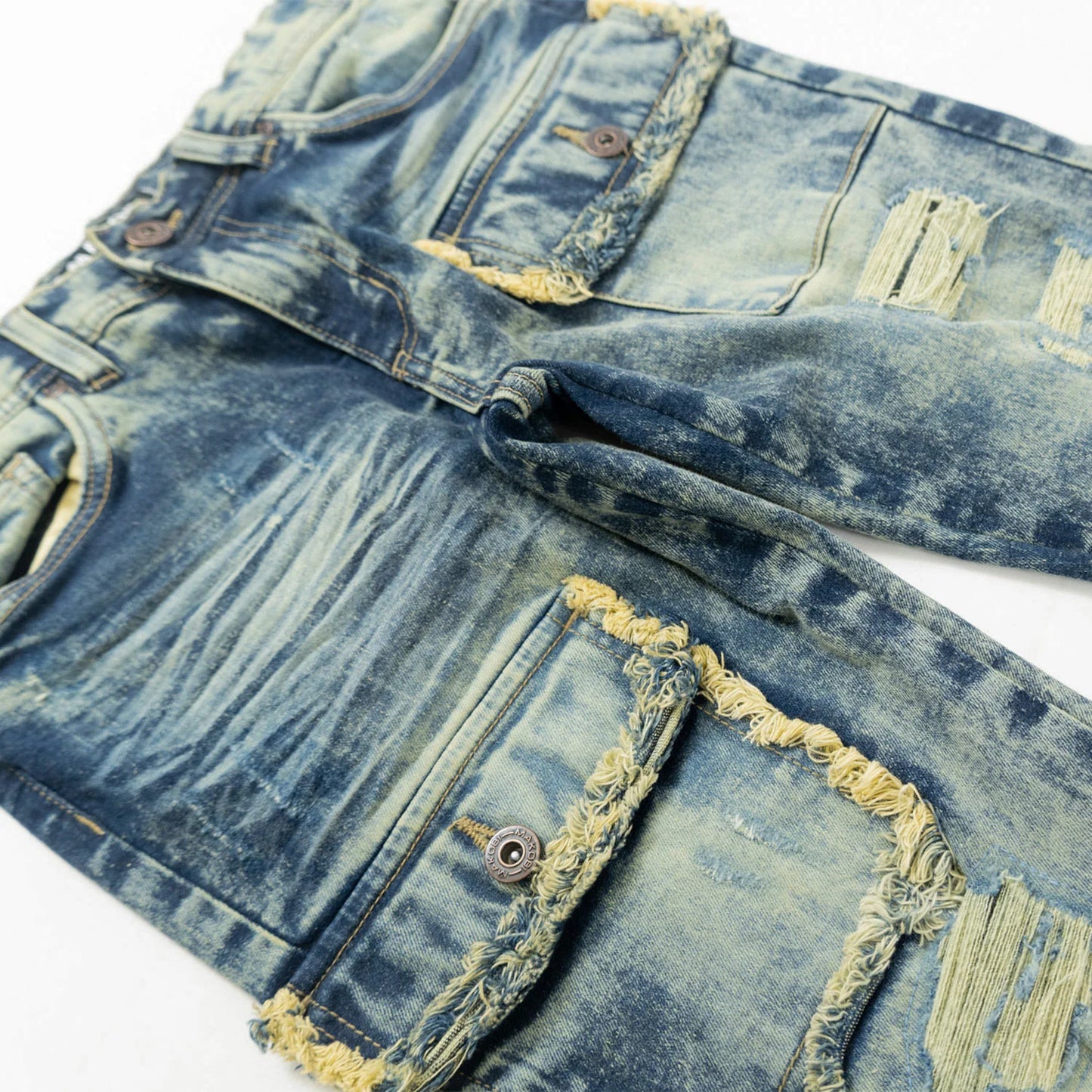 MAKOBI B1968 "KIDS" Cesare Stacked Jeans - Vintage