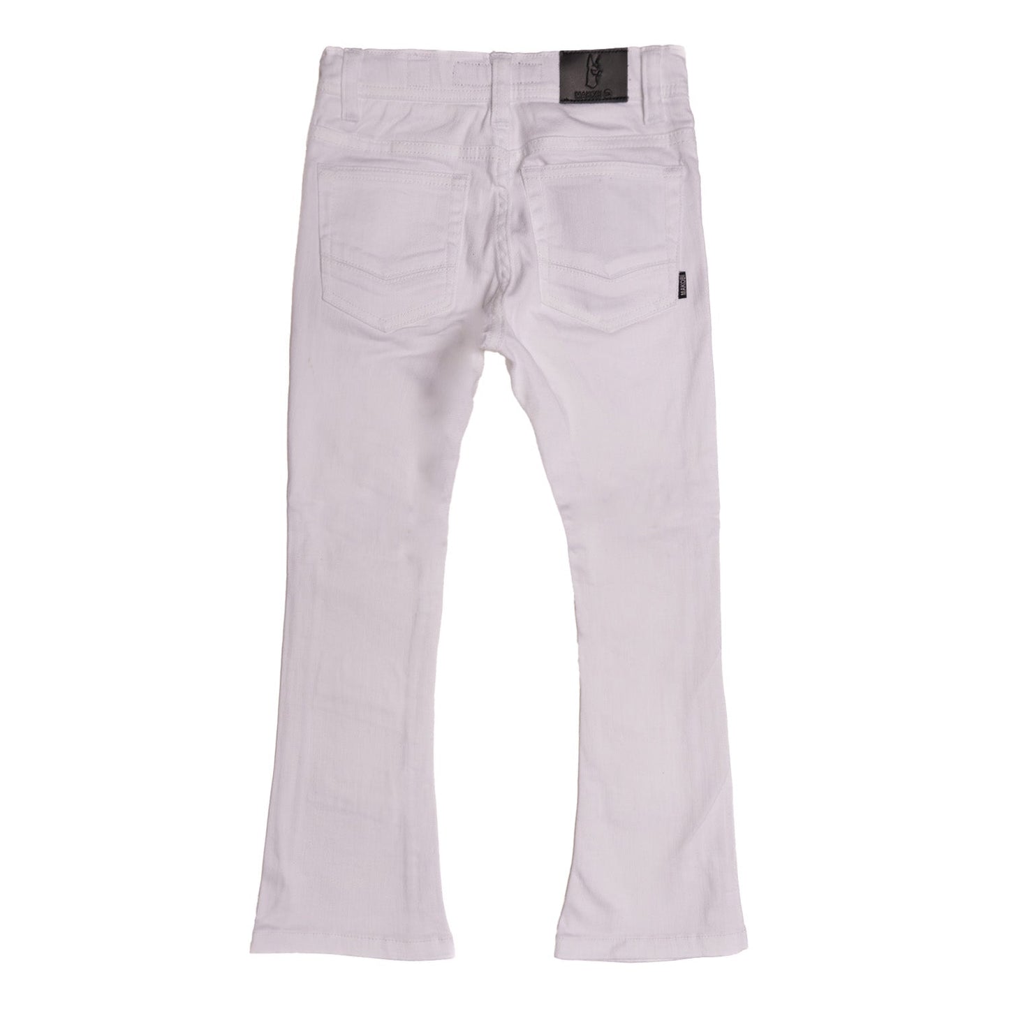 B1903 Makobi Montego Kids Jeans with Underlay - White