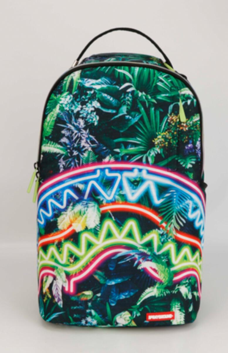SprayGround - Neon Shark Jungle DLXSR Back Pack