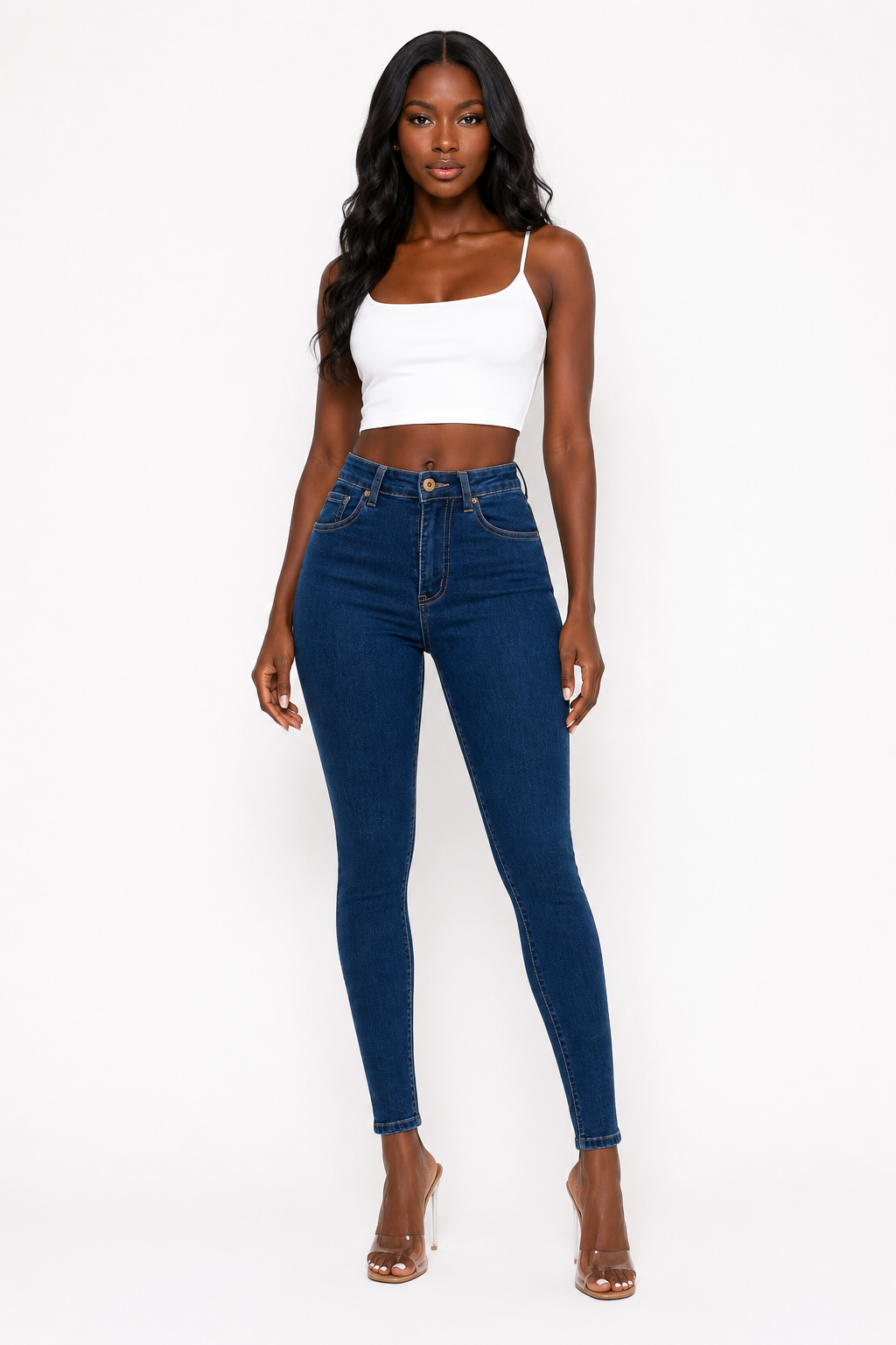 REDFOX WOME HIGH WASIST SUPER STRETCH JEANS