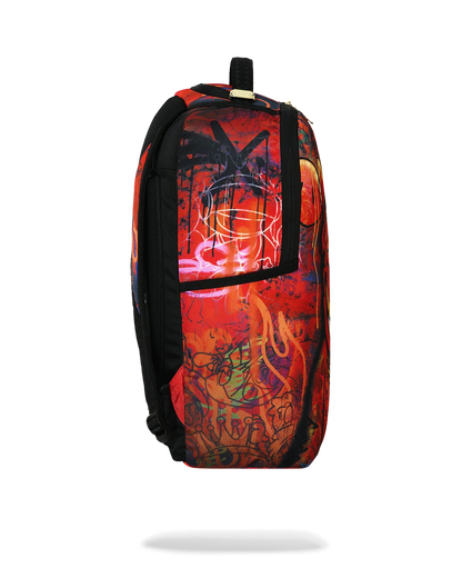 SPRAYGROUND DIABLO MURAL FIRE BACKPACK UNISEX OS MULTI ADJUSTABLE STRAP SPR332 (B8890)