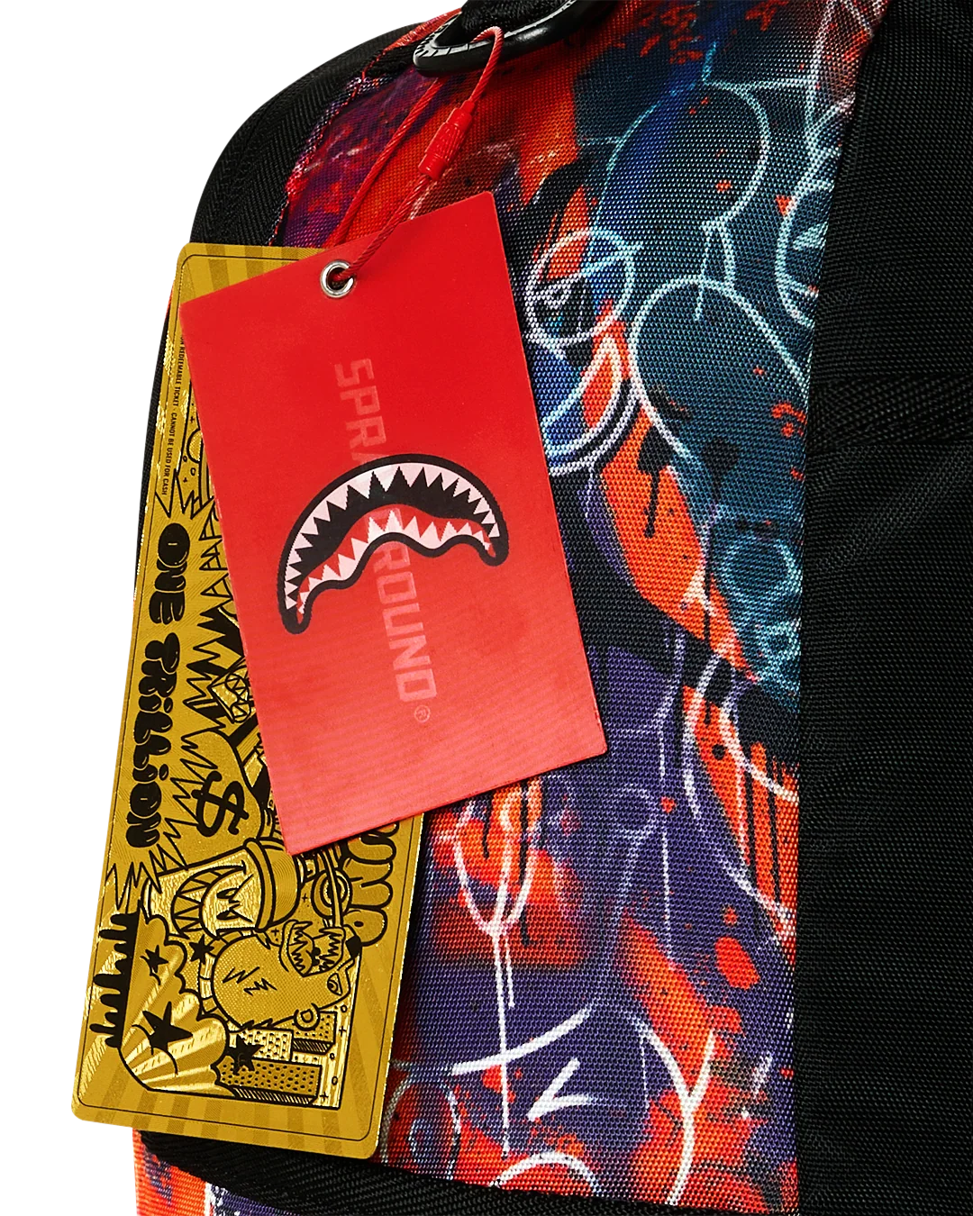SPRAYGROUND DIABLO MURAL FIRE BACKPACK UNISEX OS MULTI ADJUSTABLE STRAP SPR332 (B8890)