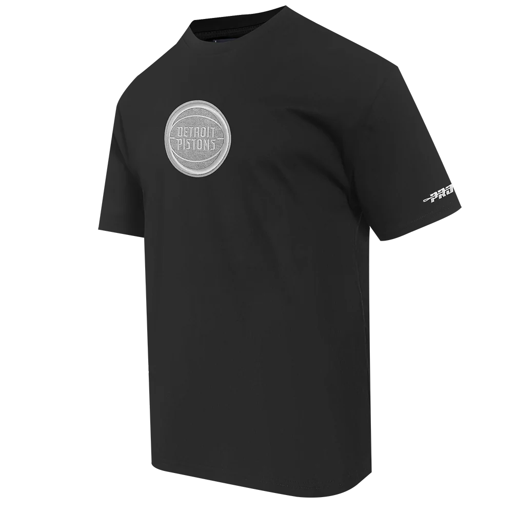 PRO STANDARD NBA DETROIT PISTONS REVERSE FRENCH TERRY MEN'S COTTON JERSEY DROP SHOULDER T-SHIRTS