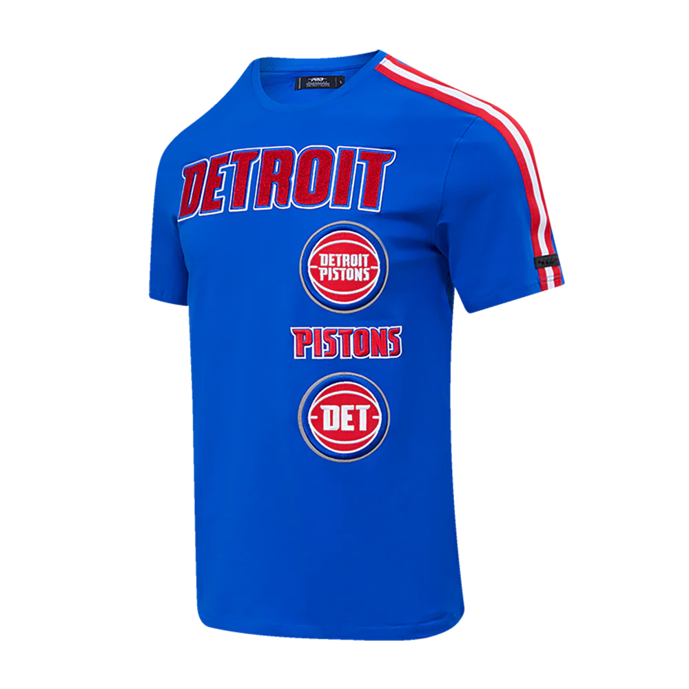 Pro Standard NBA DETROIT PISTONS RETRO CLASSIC MEN'S STRIPED T-SHIRTS